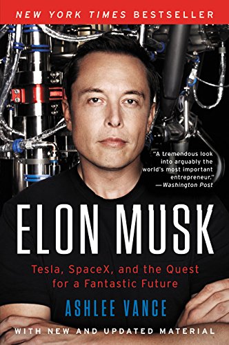 The book cover for Elon Musk